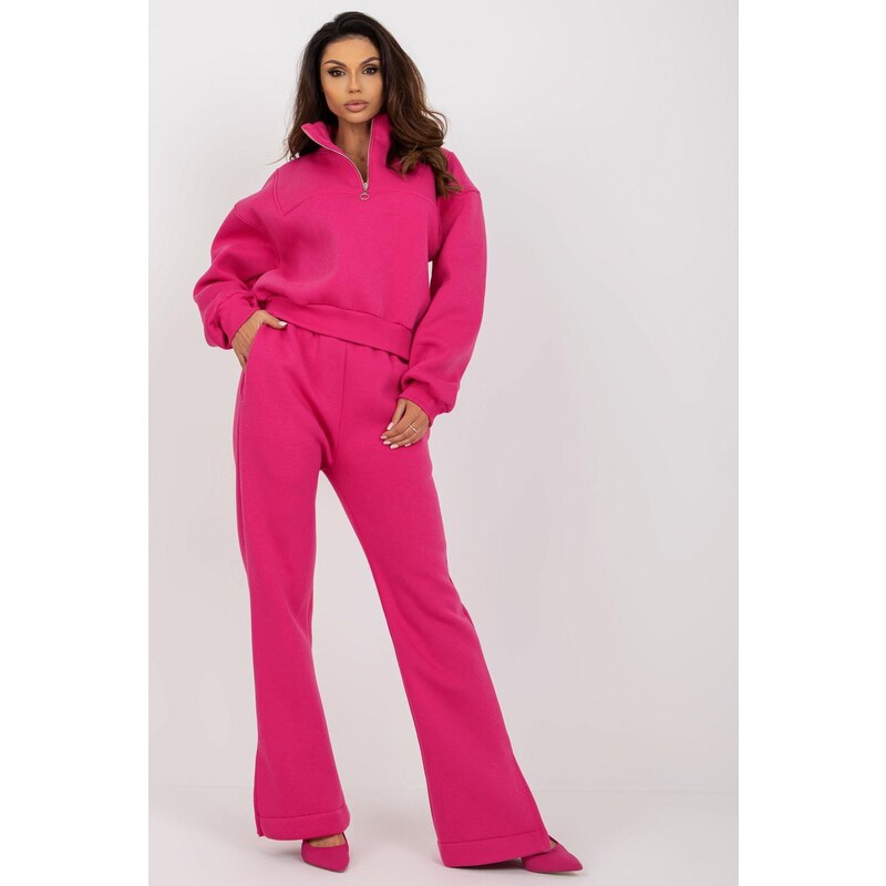 MladaModa Hrubá tepláková súprava model 77405 fuksiová 46490949