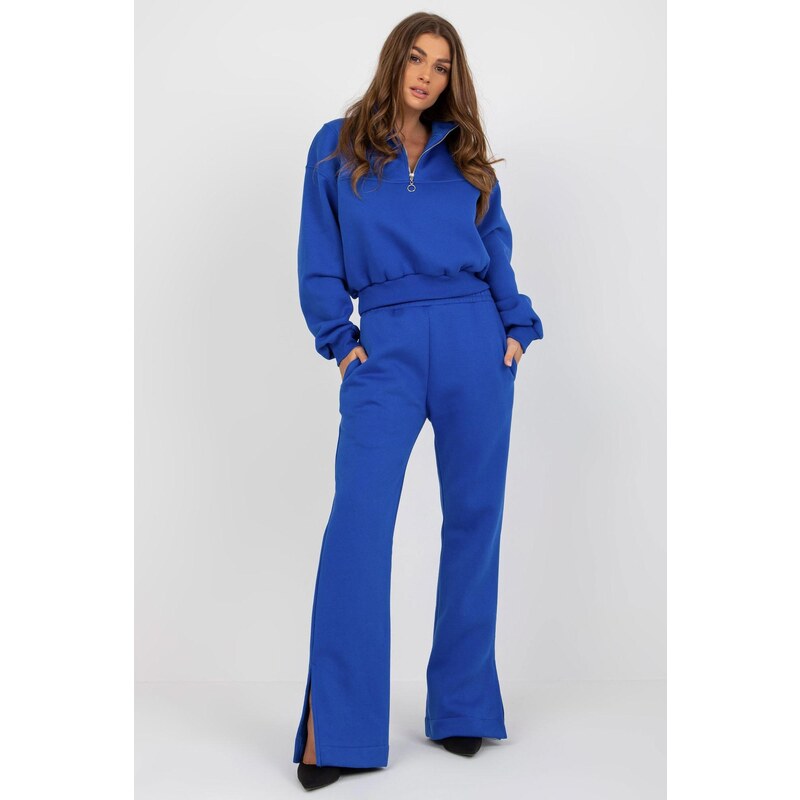 MladaModa Hrubá tepláková súprava model 77405 kráľovská modrá 46490953