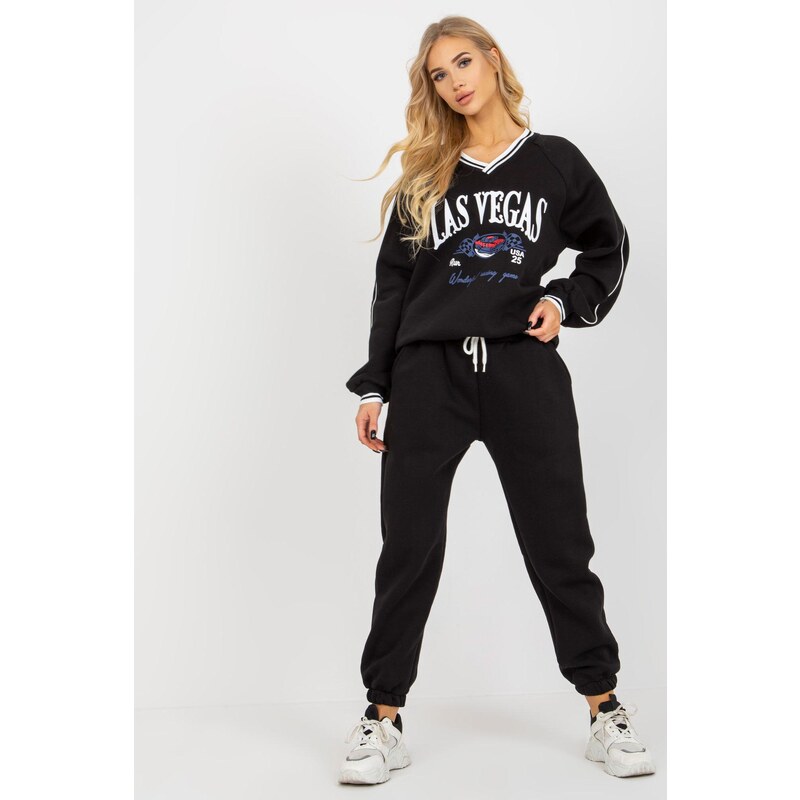MladaModa Športová tepláková súprava Las Vegas čierna 46490961