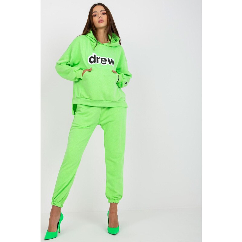 MladaModa Tepláková súprava Drew neónovo zelená 46491001