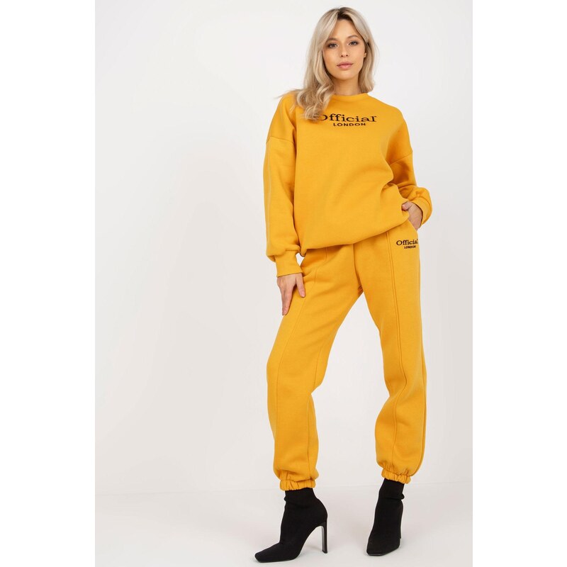 MladaModa Tepláková súprava Official London horčicová 46491029