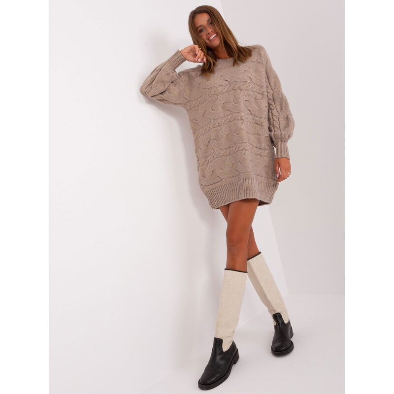 Wool Fashion Italia Sweater-AT-SW-2367.76P-dark beige 64666747