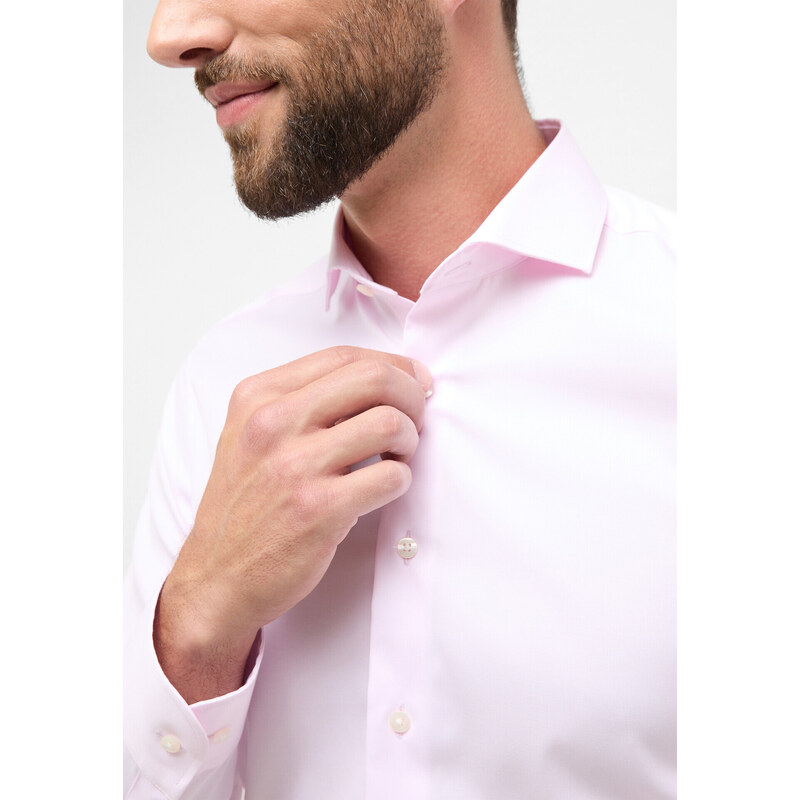 ETERNA Slim Fit svetlo ružová nie presvitajúca košeľa dlhý rukáv 45918165