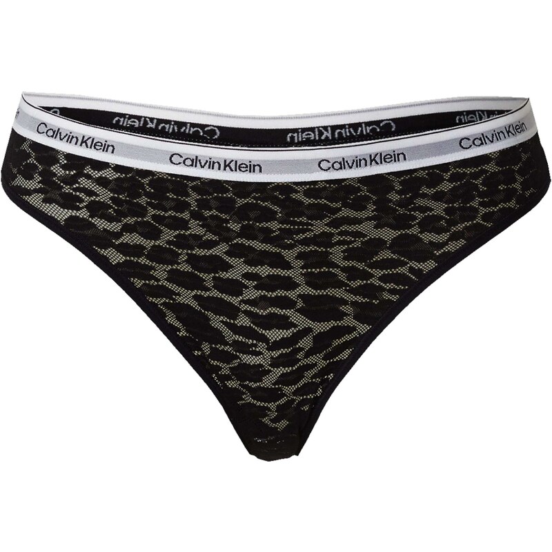 Calvin Klein Underwear Tangá čierna / biela 51090767