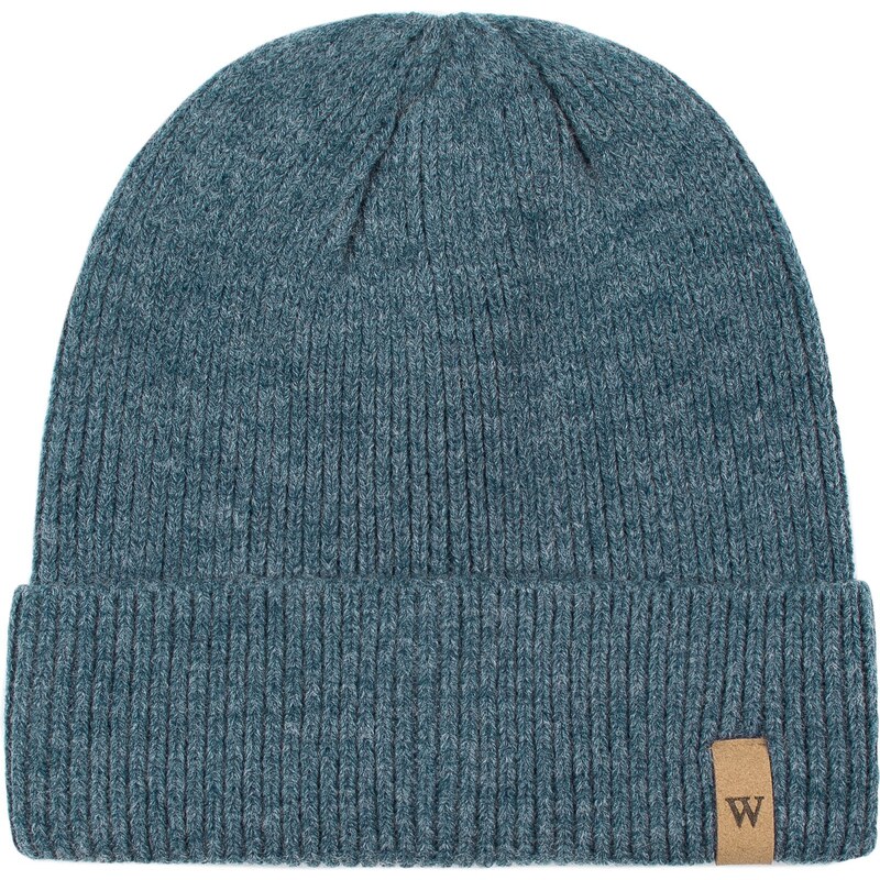 Wittchen Klasická pánska zimná čiapka z vlny a akrylu s vyhrnutým 66067206