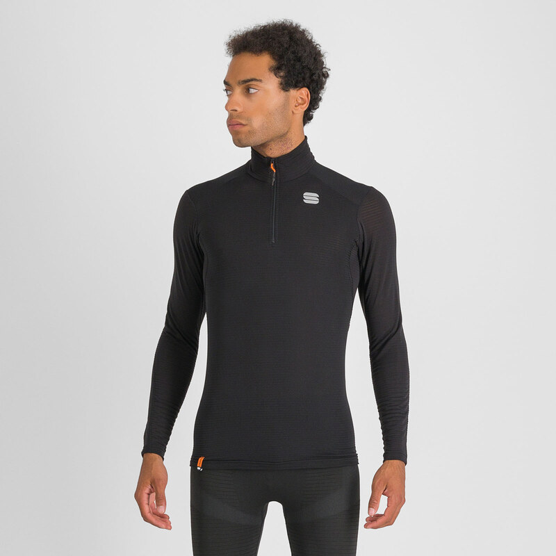 Sportful TD MID top so zipsom a dlhým rukávom čierny 58444609