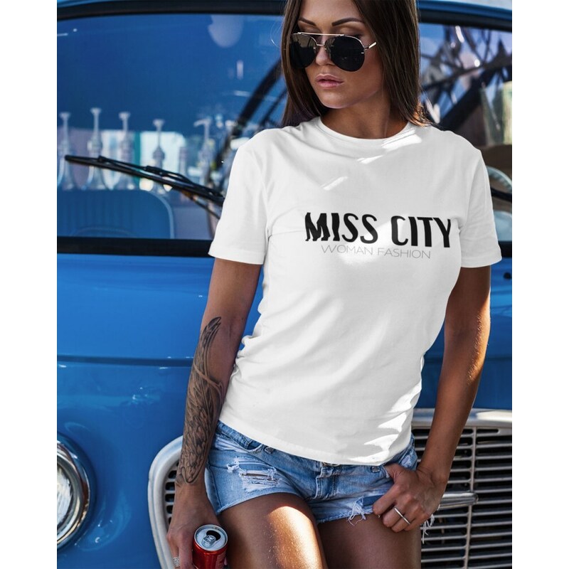 Misscity Dámske tričko MISS CITY BIELE