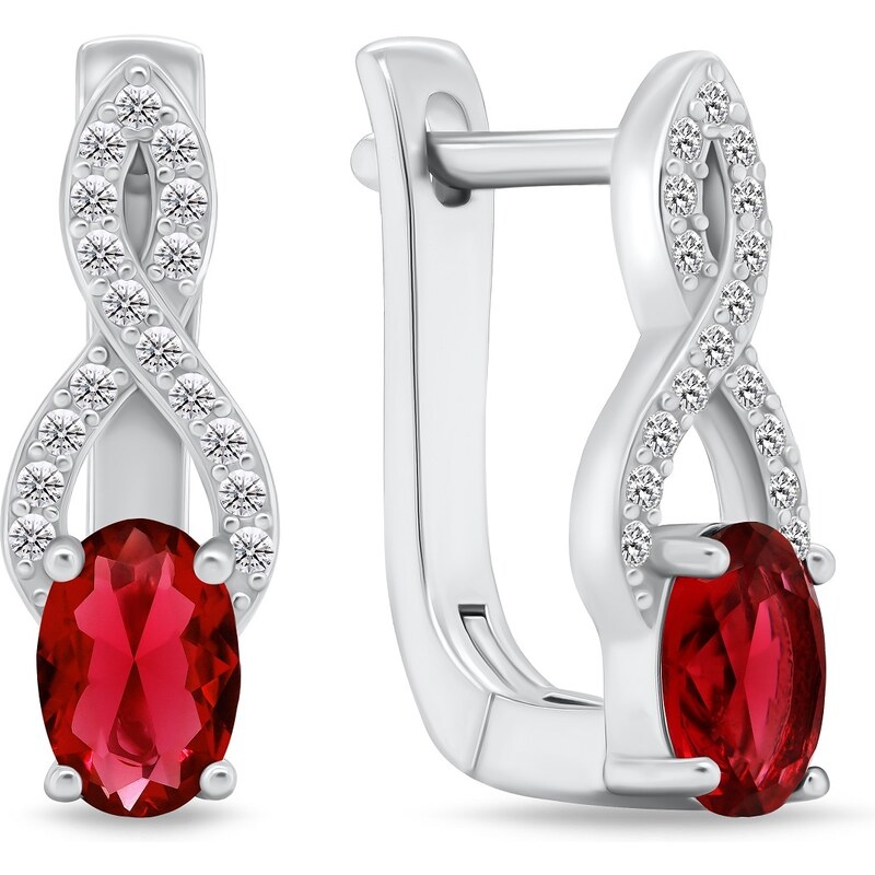 Brilio Silver Pôvabné strieborné náušnice so zirkónmi EA293DPW 66586979