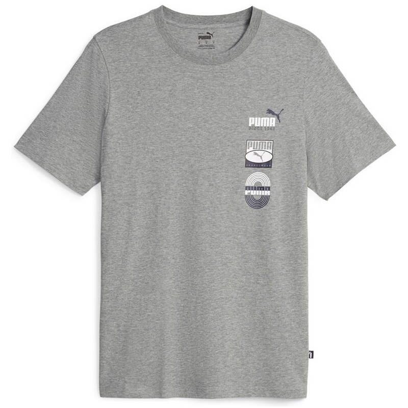 Puma GRAPHICS Vertical Tee gray 45984726