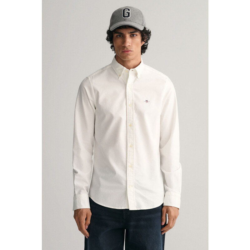 KOŠEĽA GANT SLIM OXFORD SHIRT WHITE 49041236