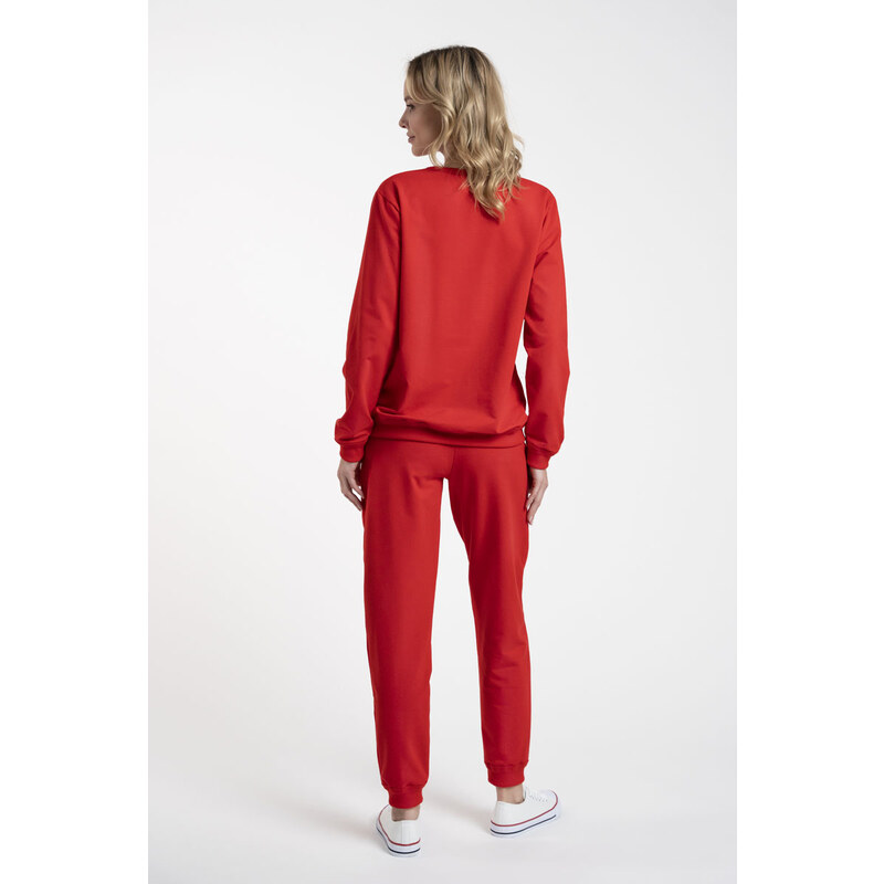 Italian Fashion Dámske domáce oblečenie Panama červené, Farba červená
