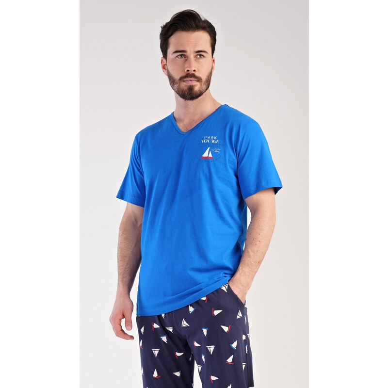 Vienetta MAN Pánske dlhé pyžamo Boat 54965226