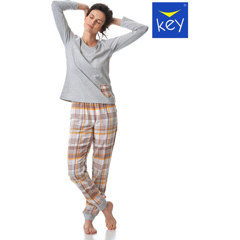 Dámske flanelové pyžamo Key LNS 458 45991503
