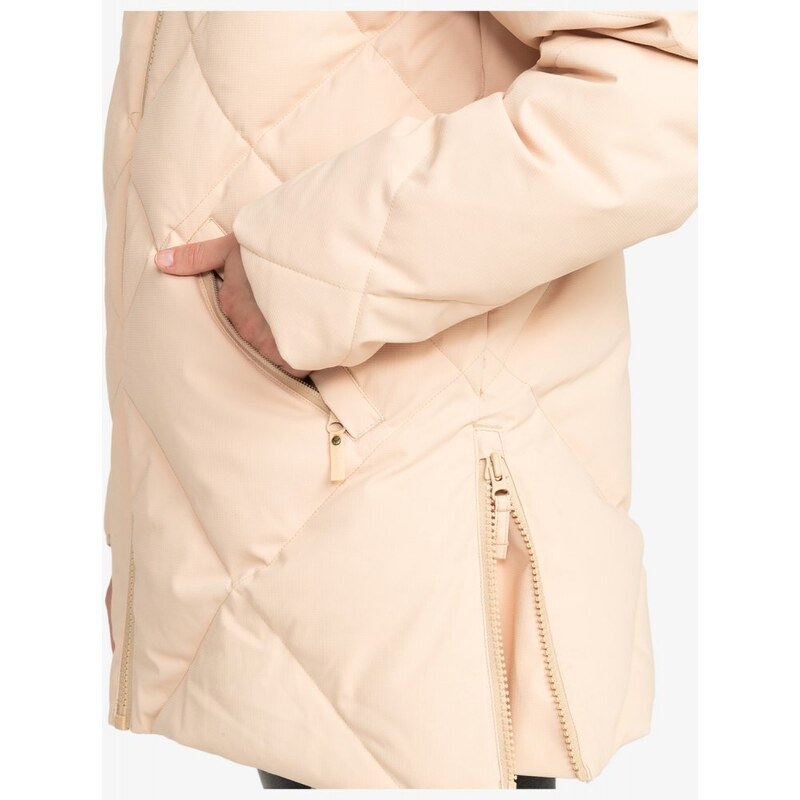 Ružová páperová zimná dámska bunda Roxy Neeva