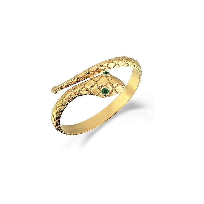 Lillian Vassago Zlatý prsteň had so smaragdy LLV98-GR072Y