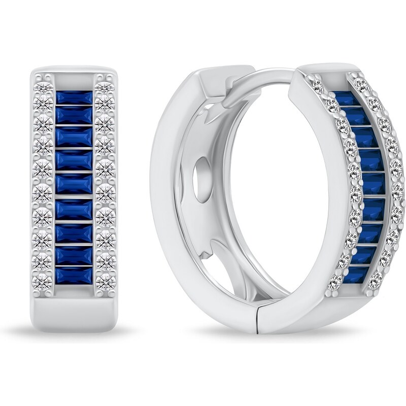 Brilio Silver Trblietavé strieborné kruhy so zirkónmi EA475WB 66578767