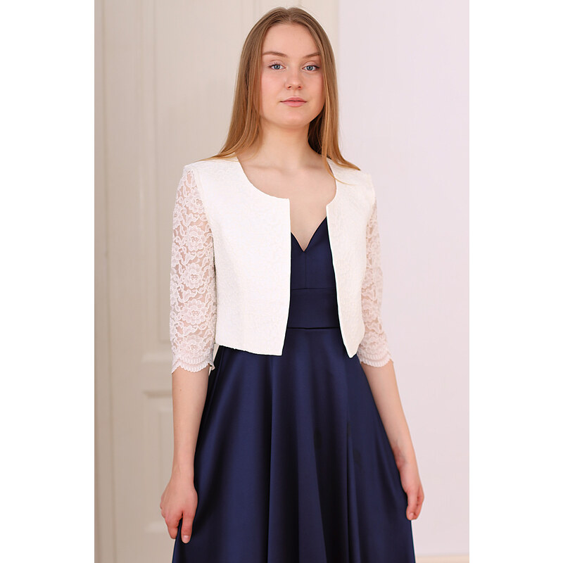 Glara Bolerko s čipkovými rukávmi 60175694