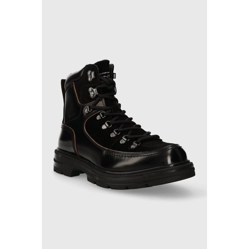 Topánky Gant Gretty pánske, čierna farba, 27641412.G00