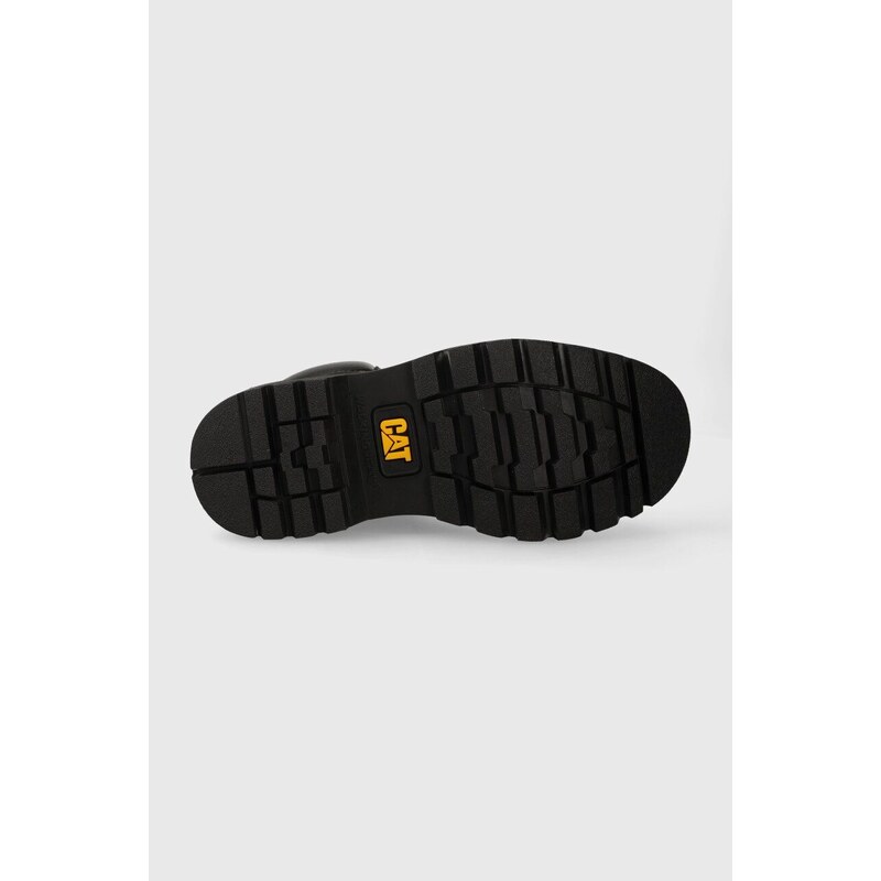 Semišové topánky Caterpillar COLORADO 2.0 dámske, čierna farba, na plochom podpätku, P110425