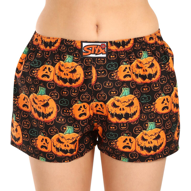 Dámske trenky Styx art klasická guma Halloween tekvica (K1755) 46006091