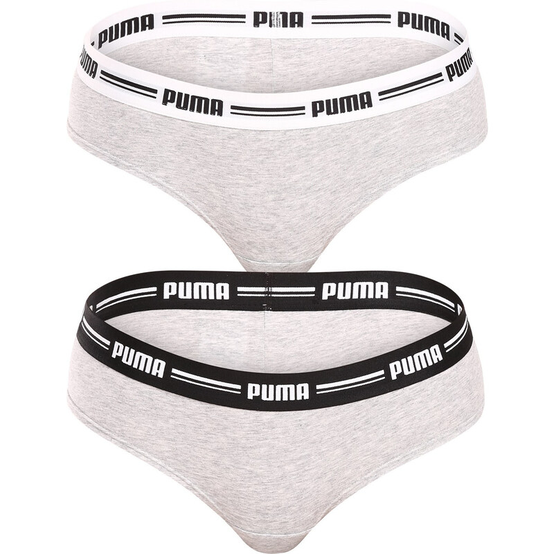 2PACK dámske brazílske nohavičky Puma sivé (603043001 328) 64977576