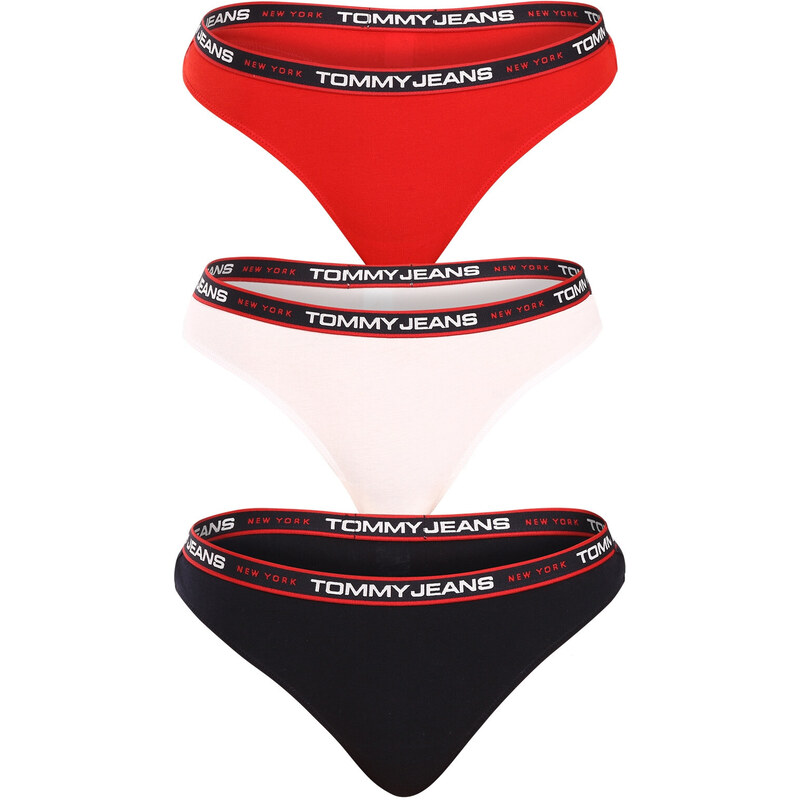 3PACK dámske tangá Tommy Hilfiger viacfarebná (UW0UW04709 0WE) 46006089