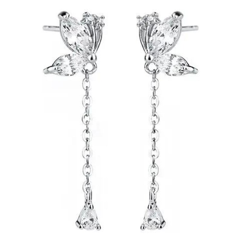 Olivie Strieborné motýlie náušnice 7842 46023339