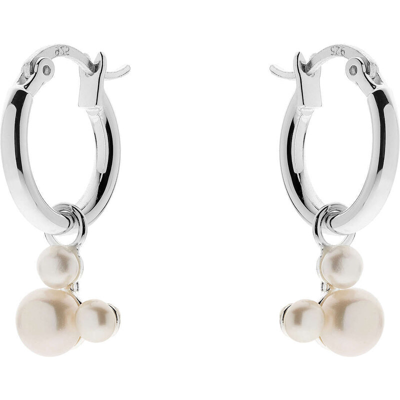 Disney Slušivé strieborné kruhy s perlami ES00034SMAL.CS 66595146