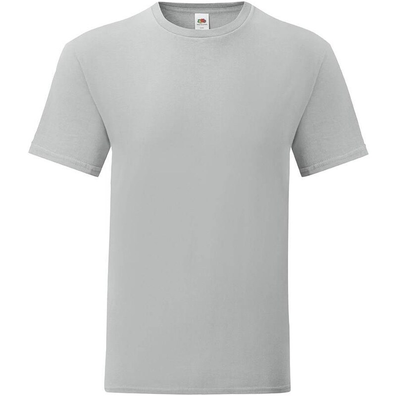 Grey Iconic Combed Cotton T-shirt Fruit of the Loom 50557883