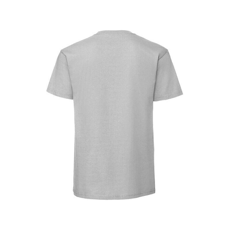 Szara koszulka męska Iconic 195 Ringspun Premium Fruit of the Loom 50557985