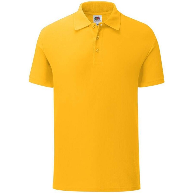 Fruit of the Loom Iconic Polo Friut of the Loom Mens Yellow T-Shirt 50507557