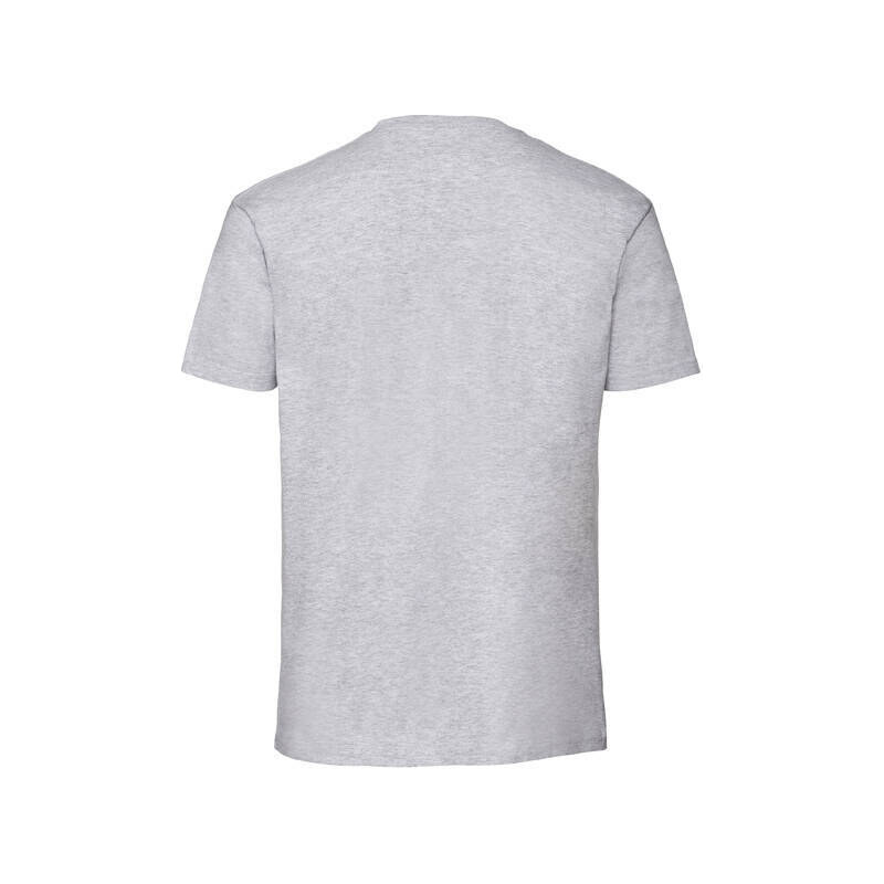 Szara koszulka męska Iconic 195 Ringspun Premium Fruit of the Loom 50621163