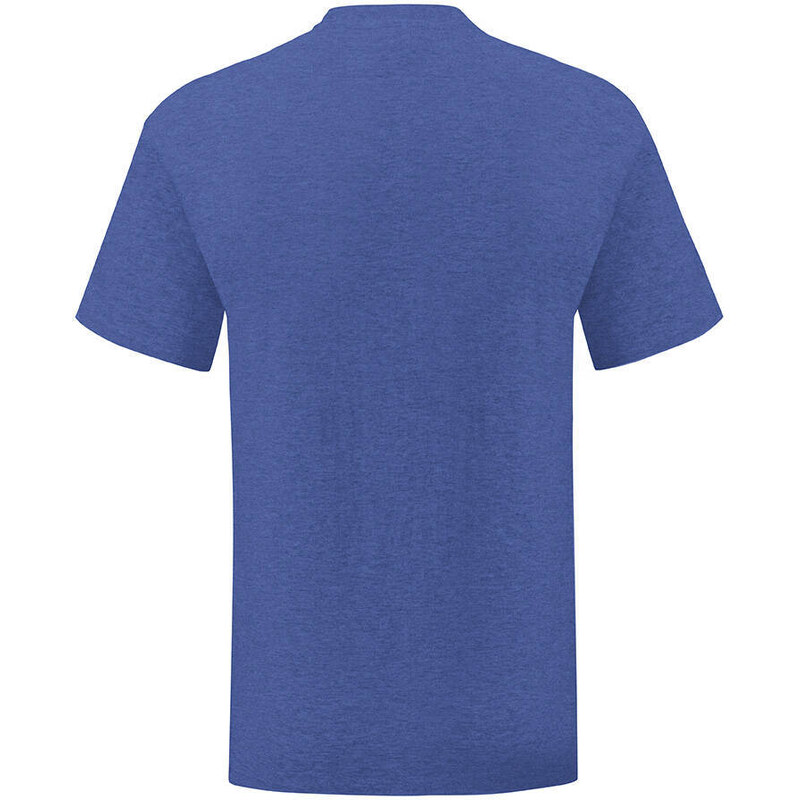 Blue Iconic Combed Cotton T-shirt with Fruit of the Loom Sleeve 50518114