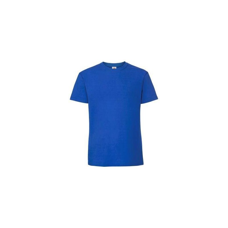Blue Mens T-shirt Iconic 195 Ringspun Premium Fruit of the Loom 50508674