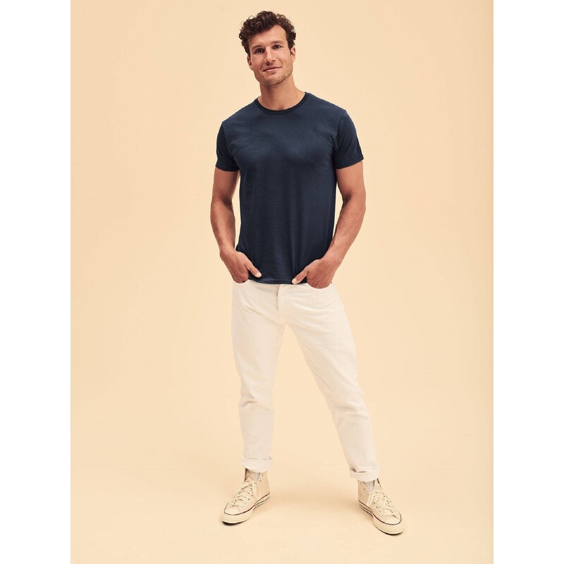 Navy blue Iconic combed cotton t-shirt Fruit of the Loom 50518017