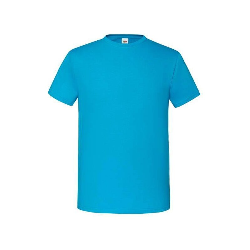 Blue Iconic Combed Cotton T-shirt with Fruit of the Loom Sleeve 50508713