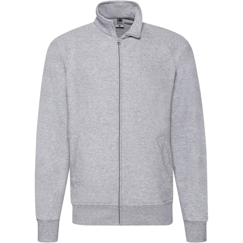 Szara bluza męska Lightweight Sweat Jacket Fruit of the Loom 50508732