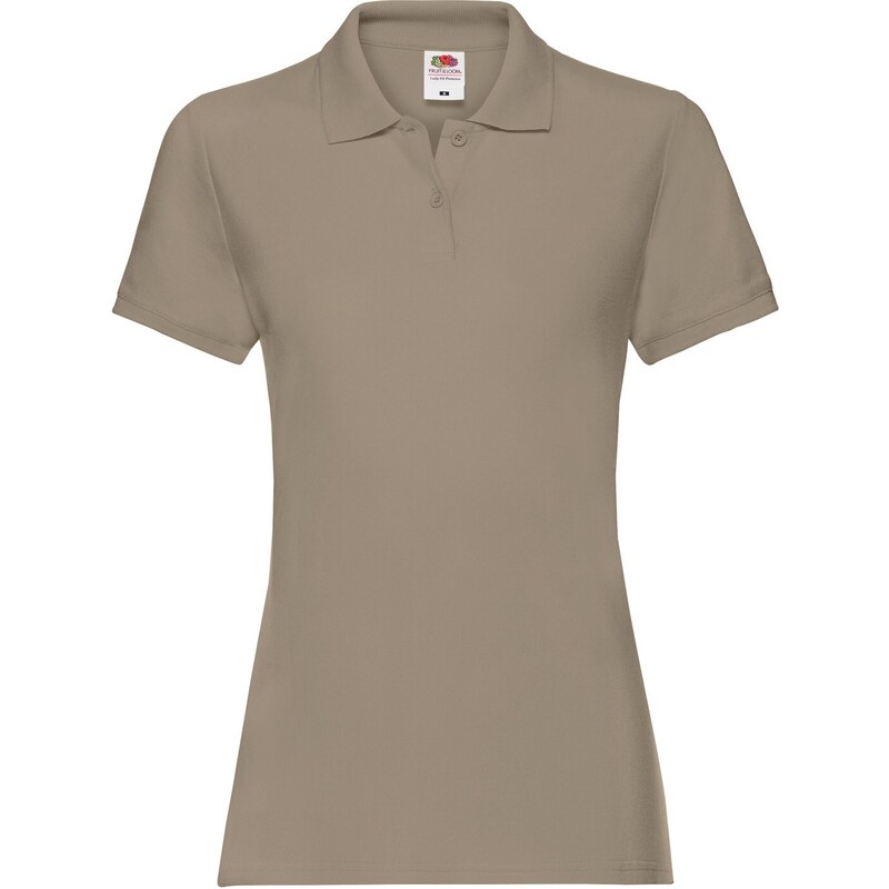 Khaki womens Polo Fruit of the Loom 50507581