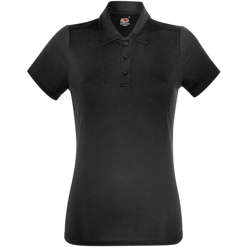 Performance PoloFruit of the Loom Black T-shirt 50559008