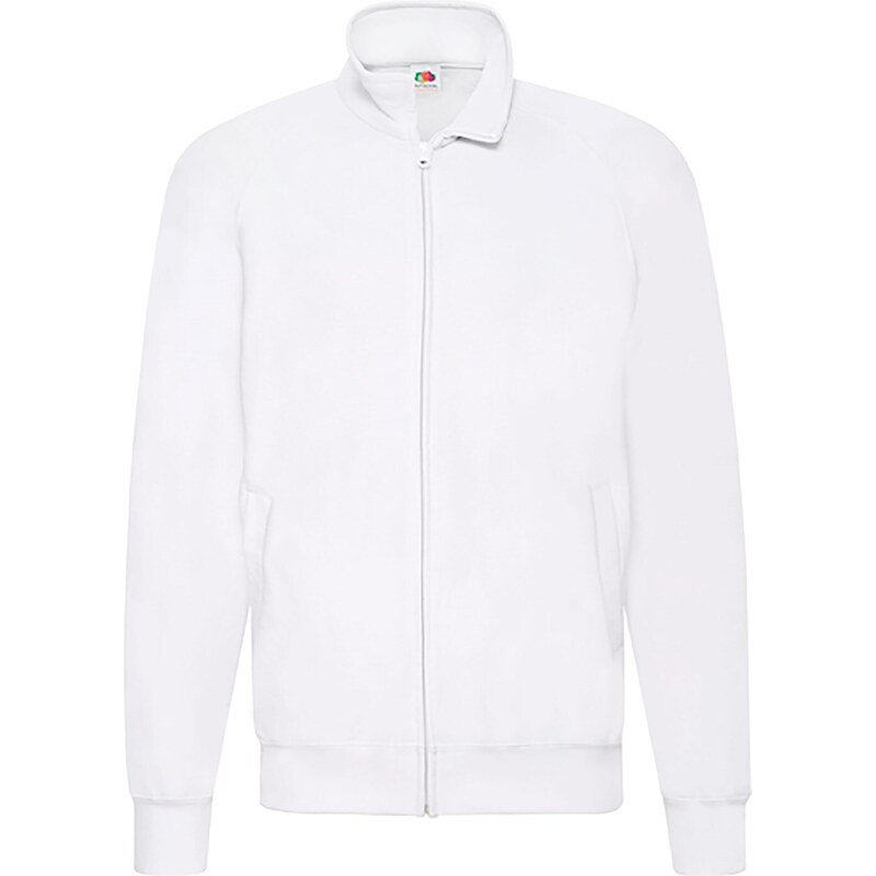 Biała bluza męska Lightweight Sweat Jacket Fruit of the Loom 50558876