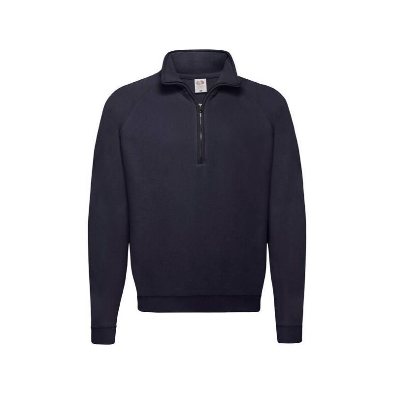 Granatowa bluza męska Zip Neck Sweat Fruit of the Loom 50557899
