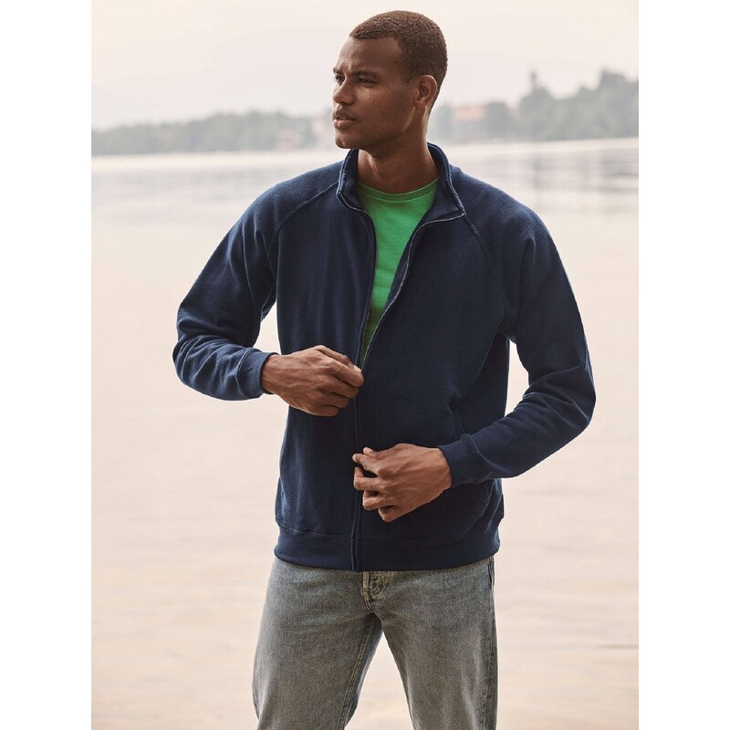 Granatowa bluza męska Sweat Jacket Fruit of the Loom 50558890