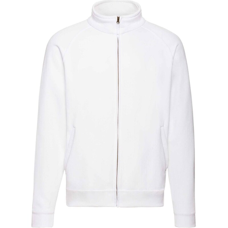 White Mens Sweat Jacket Fruit of the Loom 50558891