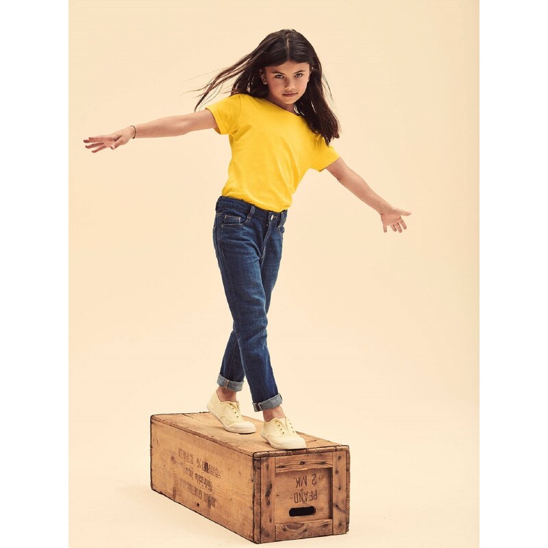E-shop Yellow Girls T-shirt Iconic Fruit of the Loom