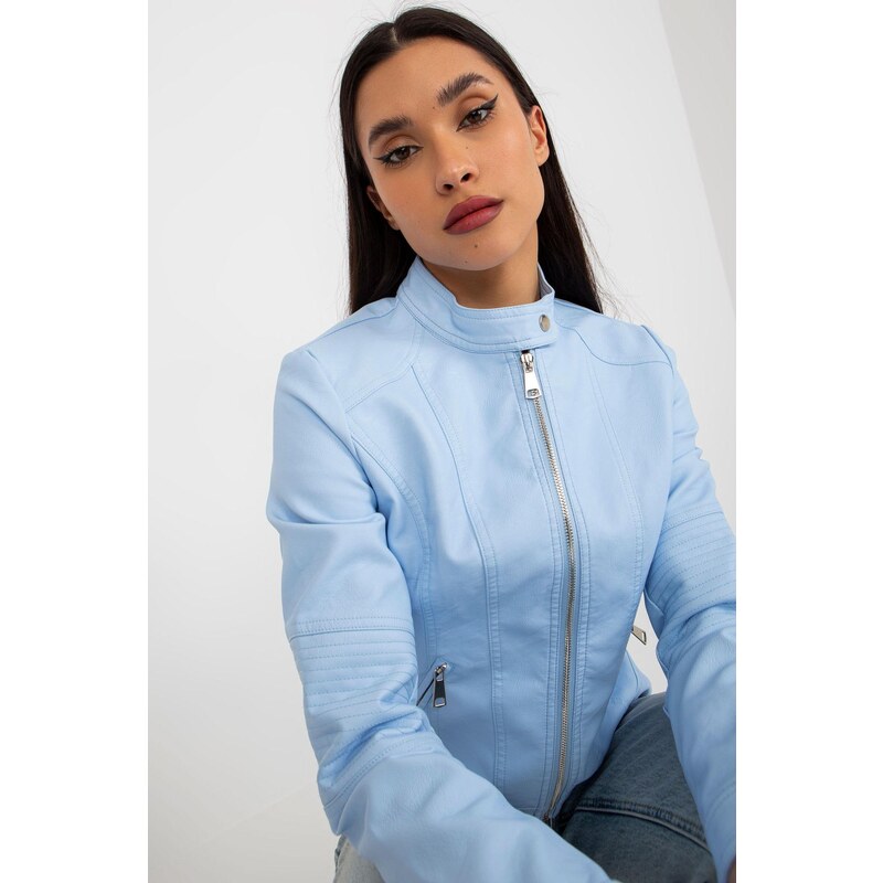 MladaModa Motorkárska koženková bunda s prešívaním model 10300 65626983