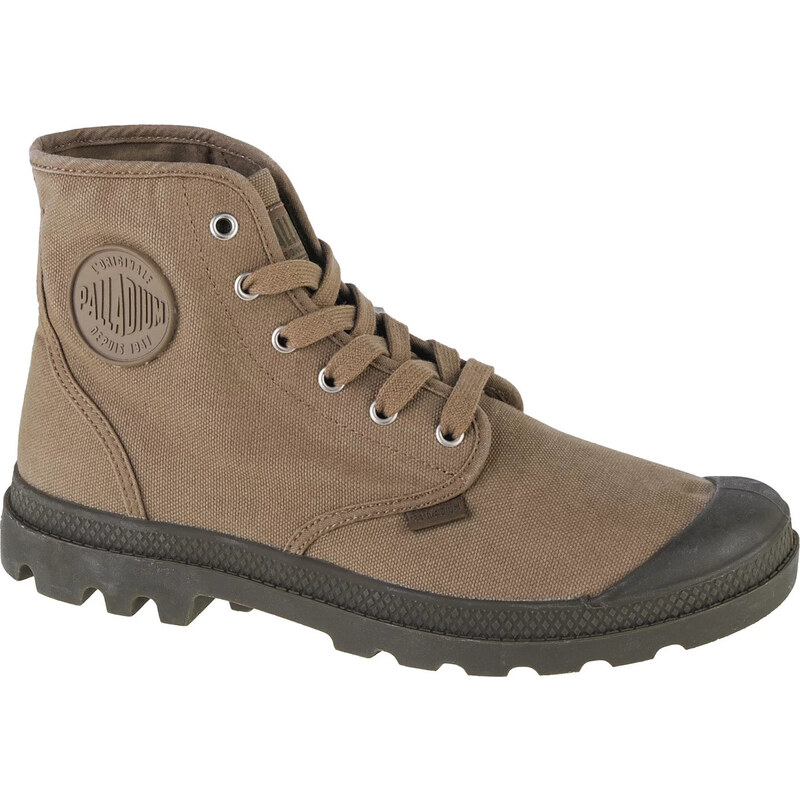 Khaki pánske členkové topánky Palladium Pampa Hi 02352-308-M 46049025