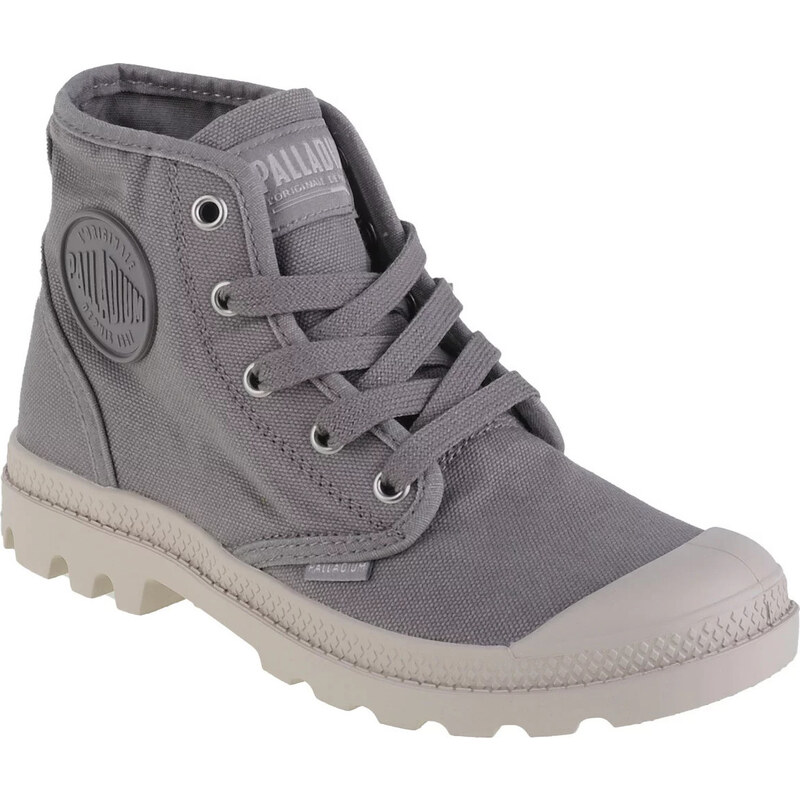 Sivé dámske členkové tenisky Palladium Pampa Hi 92352-071-M 46049074