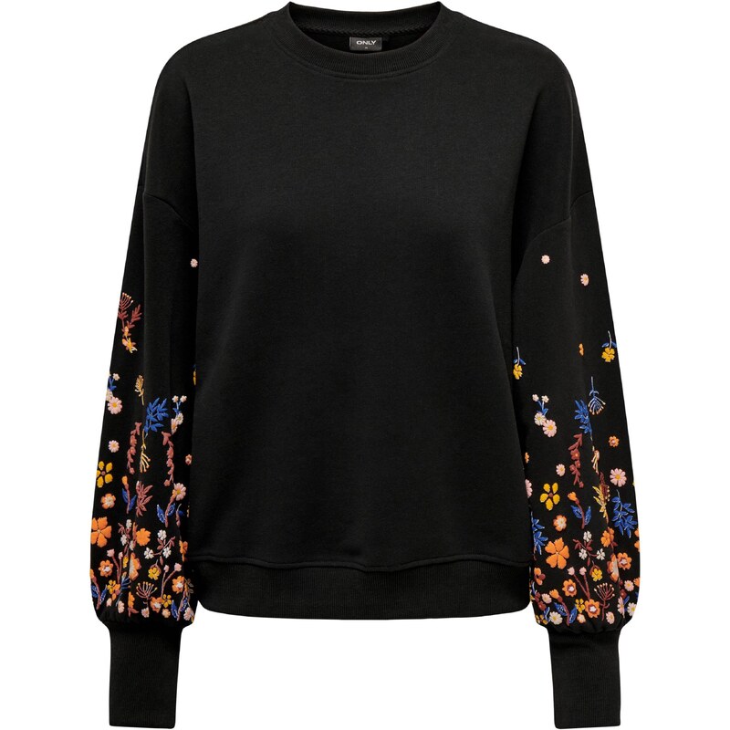 ONLY Mikina ONLBrooke modrá / oranžová / čierna / biela 26654621