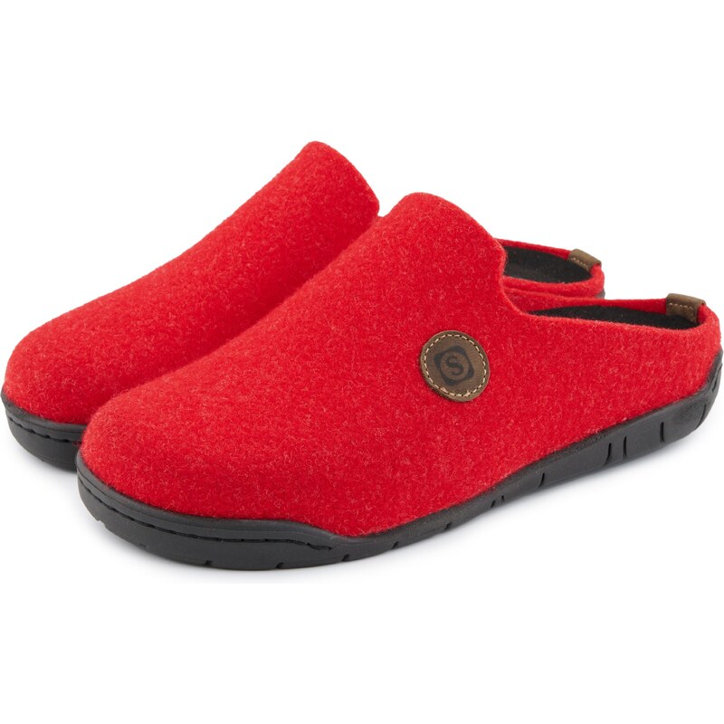 Vlnka Dámske filcové papuče Dominika červená veľkosti obuvi - dospelí 37