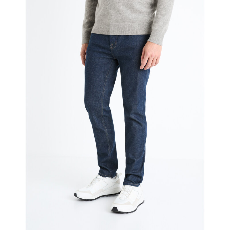 Tmavomodré pánske slim fit džínsy Celio Fotaper 50516915